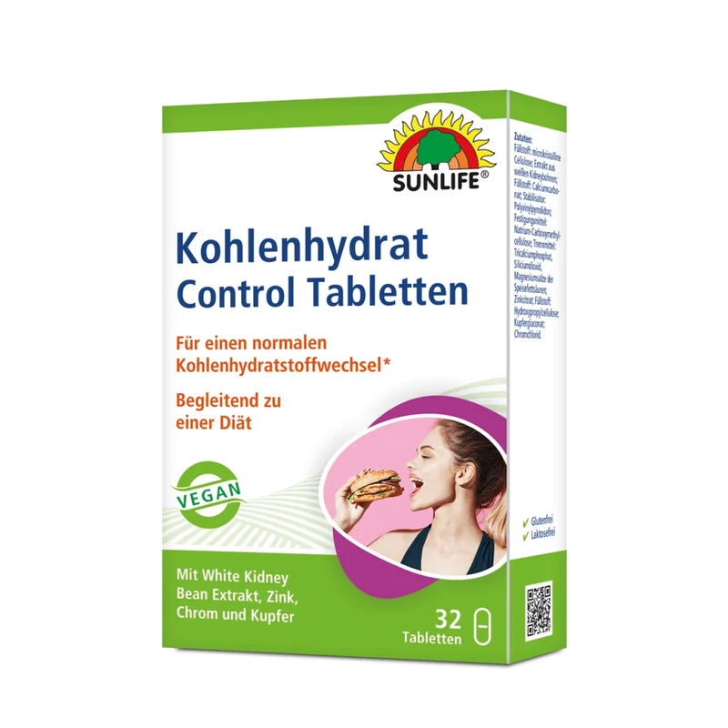 SUNLIFE Kohlenhydrat Control Tabletten (32 Stk.)