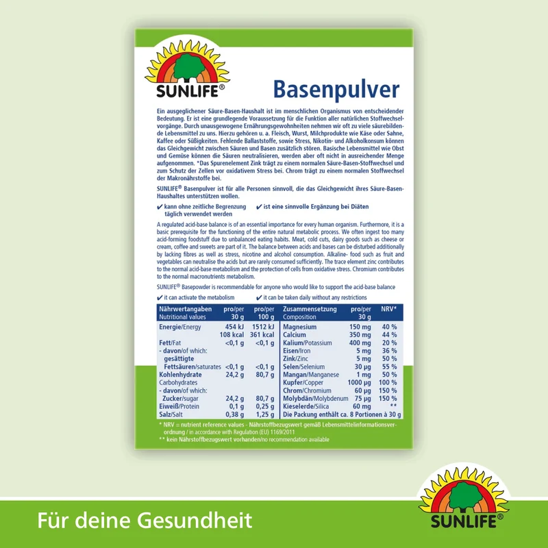 SUNLIFE Basenpulver (250 g)