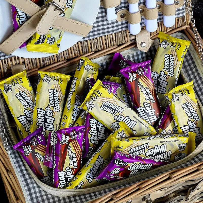 Skinny Wafer Bundle (citron og chocaholic) etuier (24g x 48 enheder) 1150g