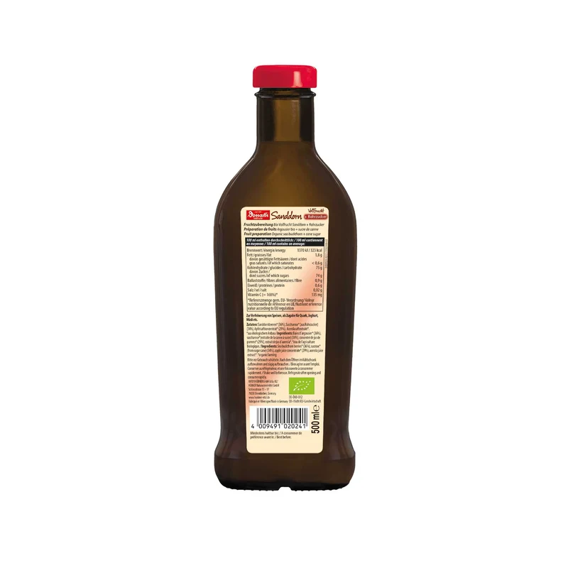Donath BIO Vollfrucht Sanddorn+Rohrzucker (500 ml)