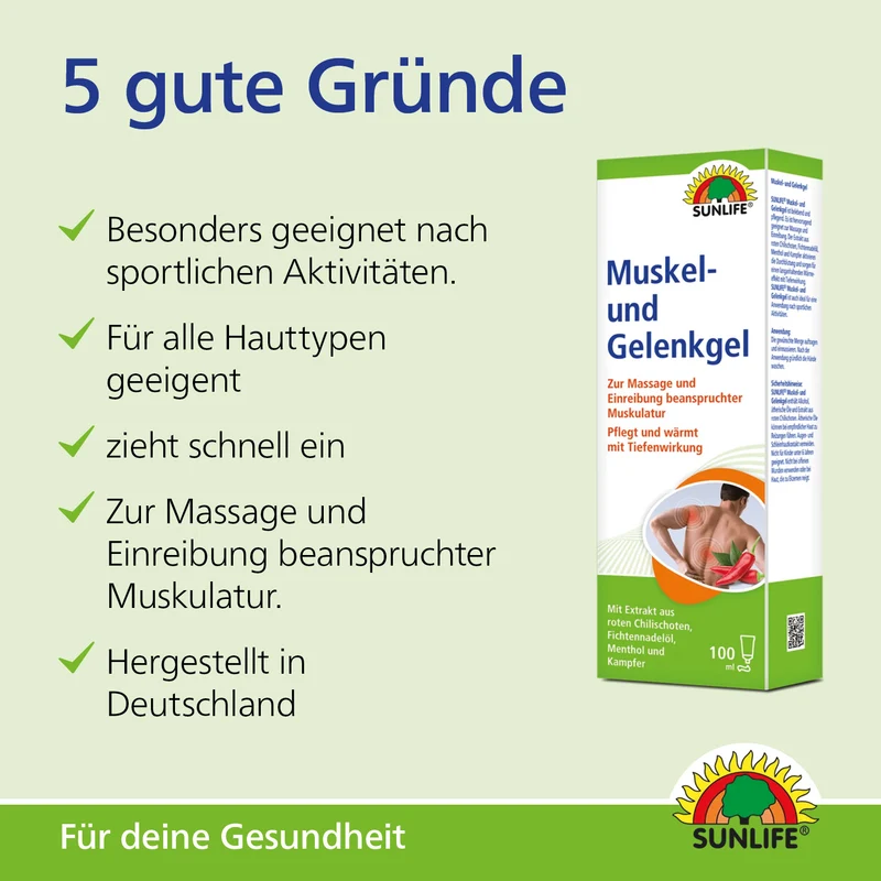 SUNLIFE Muskel- und Gelenkgel (100 ml)