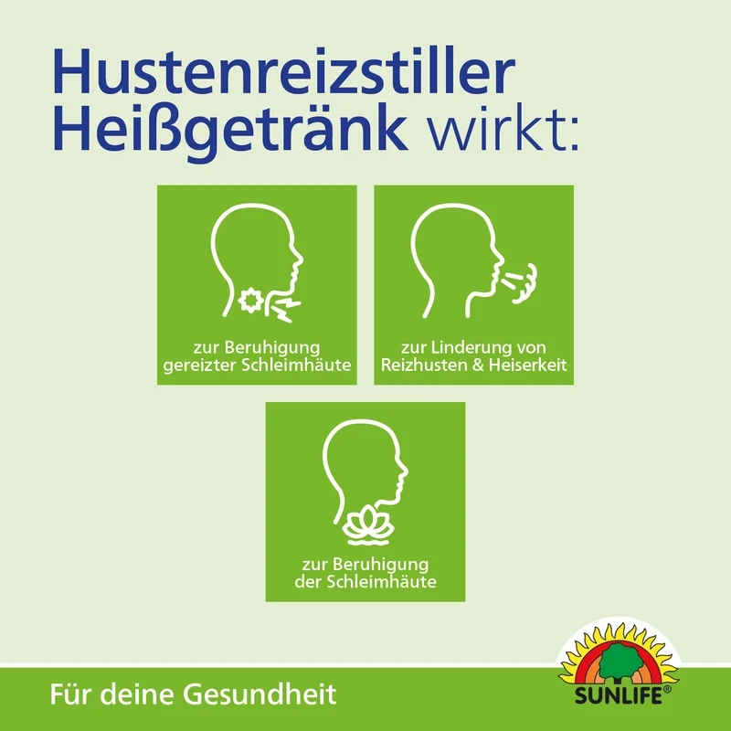 SUNLIFE Hustenreizstiller Heißgetränk (14 Sticks)