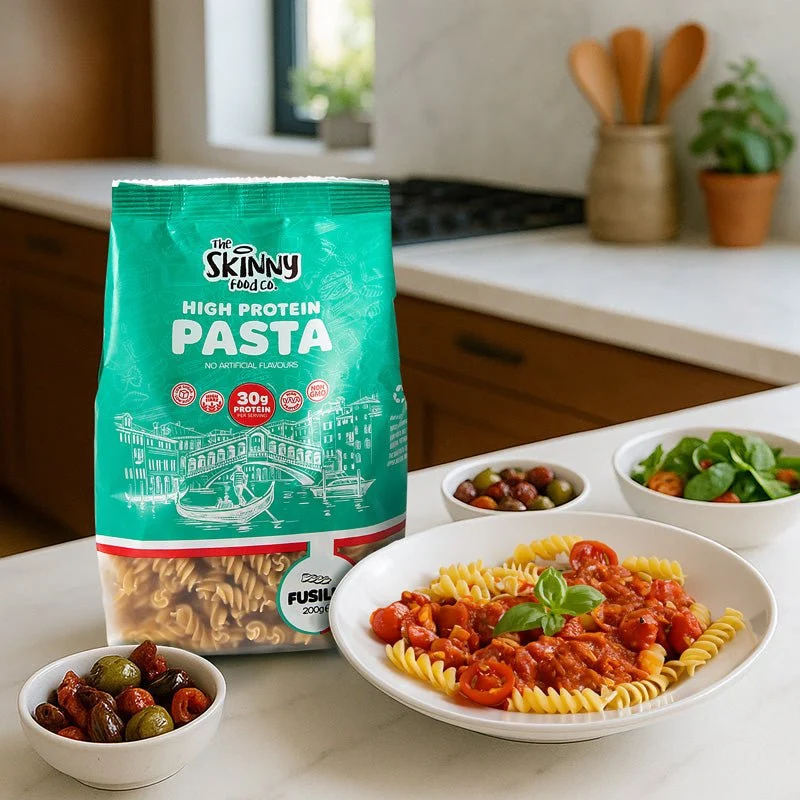 Proteinreiche dünne Fusilli-Nudeln (30 g Protein pro Portion) – 200 g
