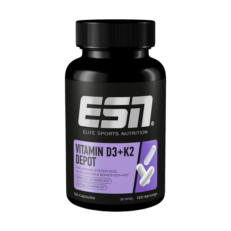 ESN Vitamin D3+K2 Depot | 120 Kapseln