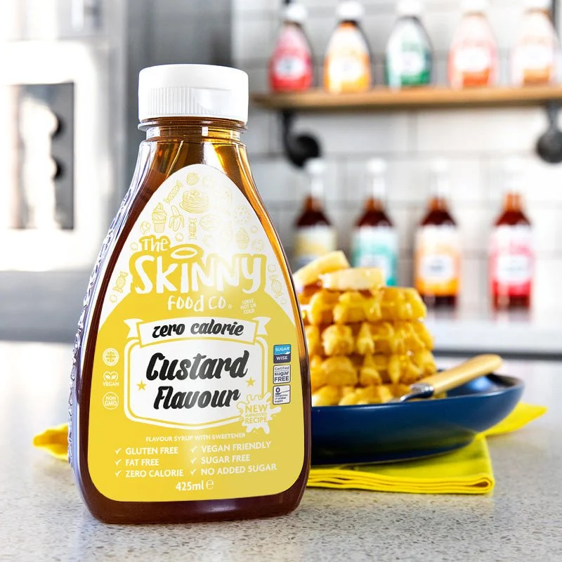 Zuckerfreier Vanillepudding – kalorienfreier, zuckerfreier magerer Sirup – 425 ml