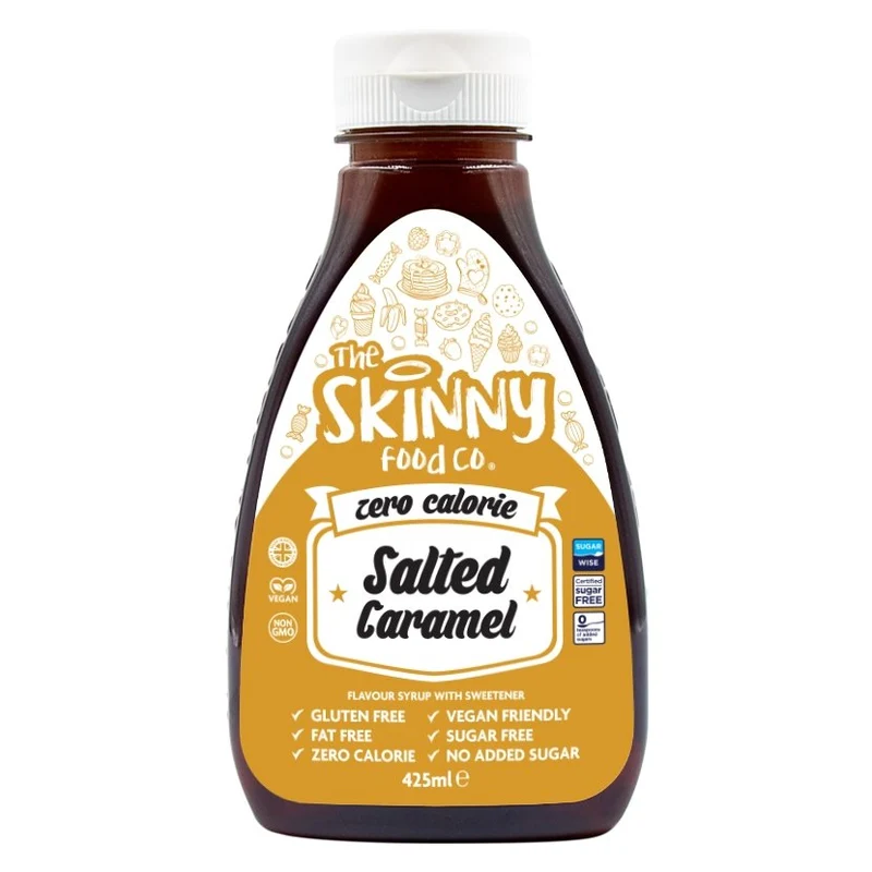 Gesalzener Karamell-Null-Kalorien-Sirup ohne Zucker – 425 ml