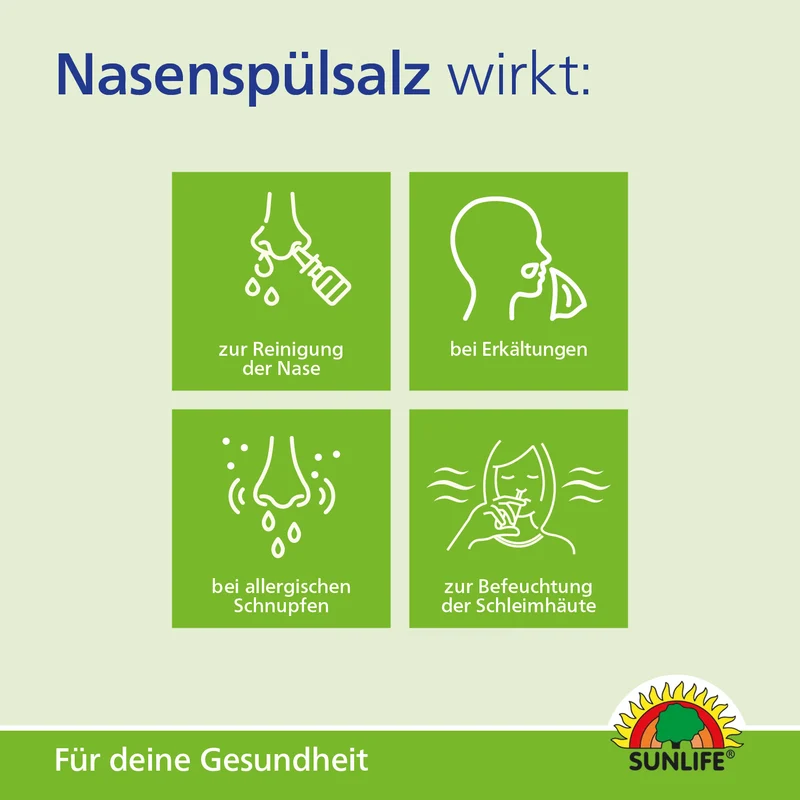 SUNLIFE Nasenspülsalz (60 Sticks)