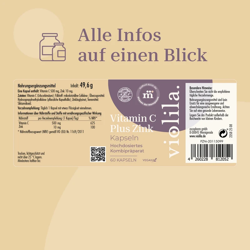 violila Vitamin C Plus Zink Kapseln