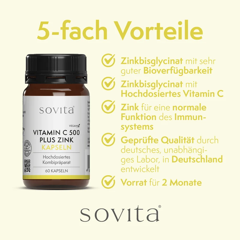 sovita Vitamin C 500 Plus Zink Kapseln