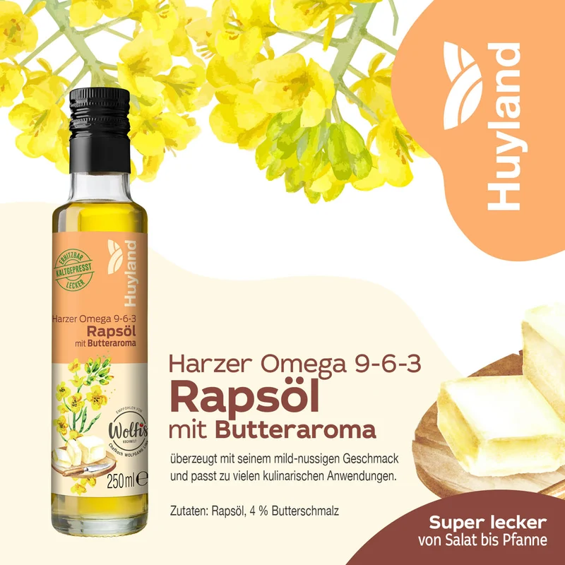 Huyland Harzer Rapsöl mit Butteraroma