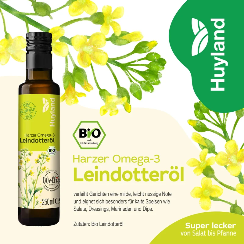Huyland Harzer Bio Leindotteröl (250 ml)