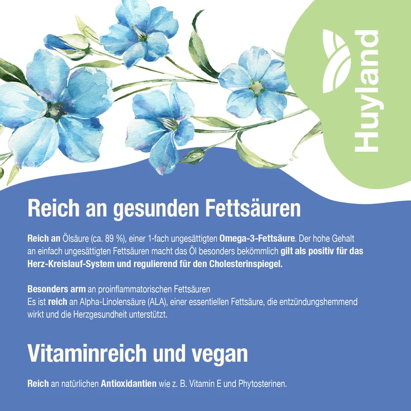 Huyland Harzer Bio Gold-Leinöl (250 ml)