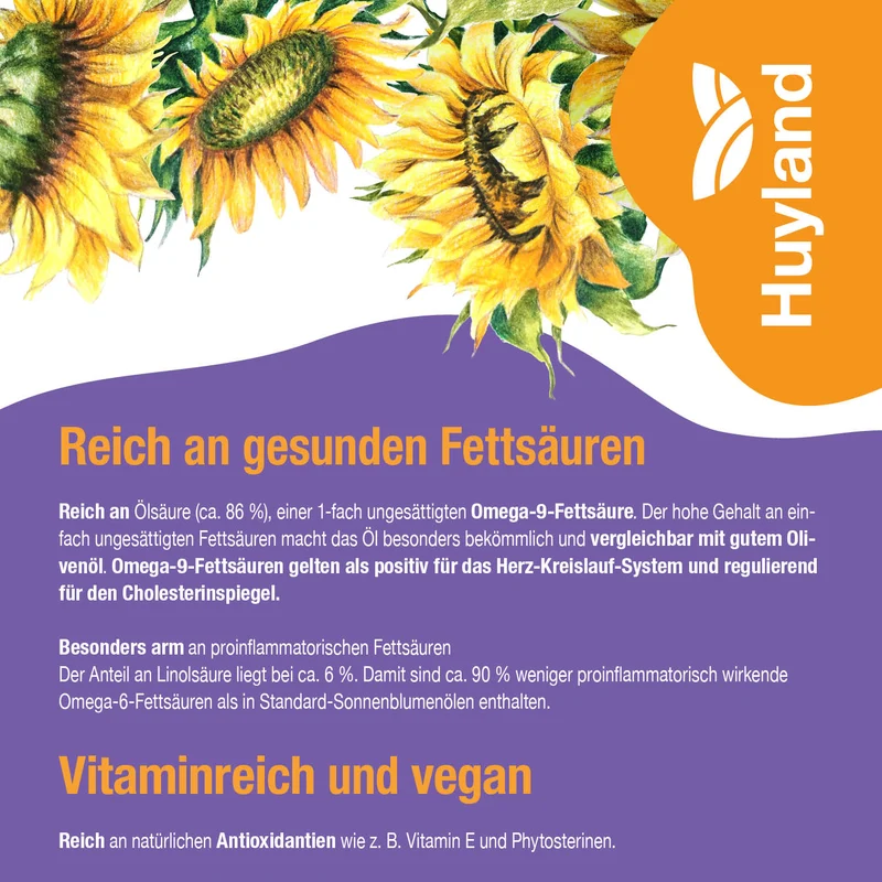 Huyland Harzer Bio Sonnenblumenöl