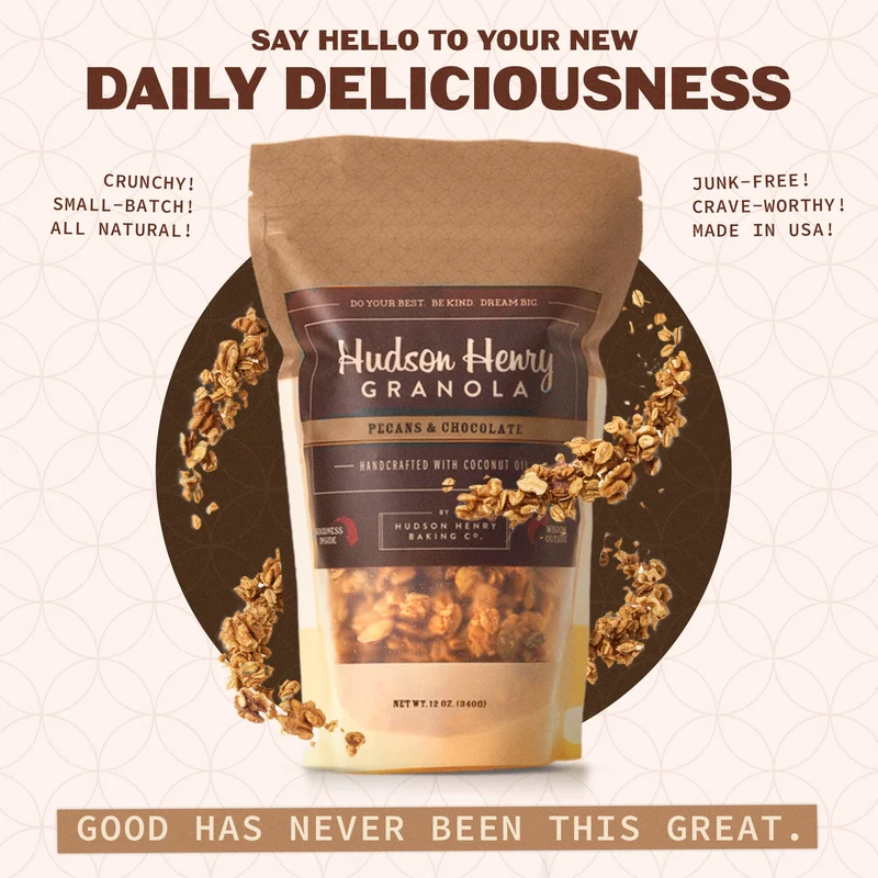 Chocolate Pecan Granola - 12oz Bags