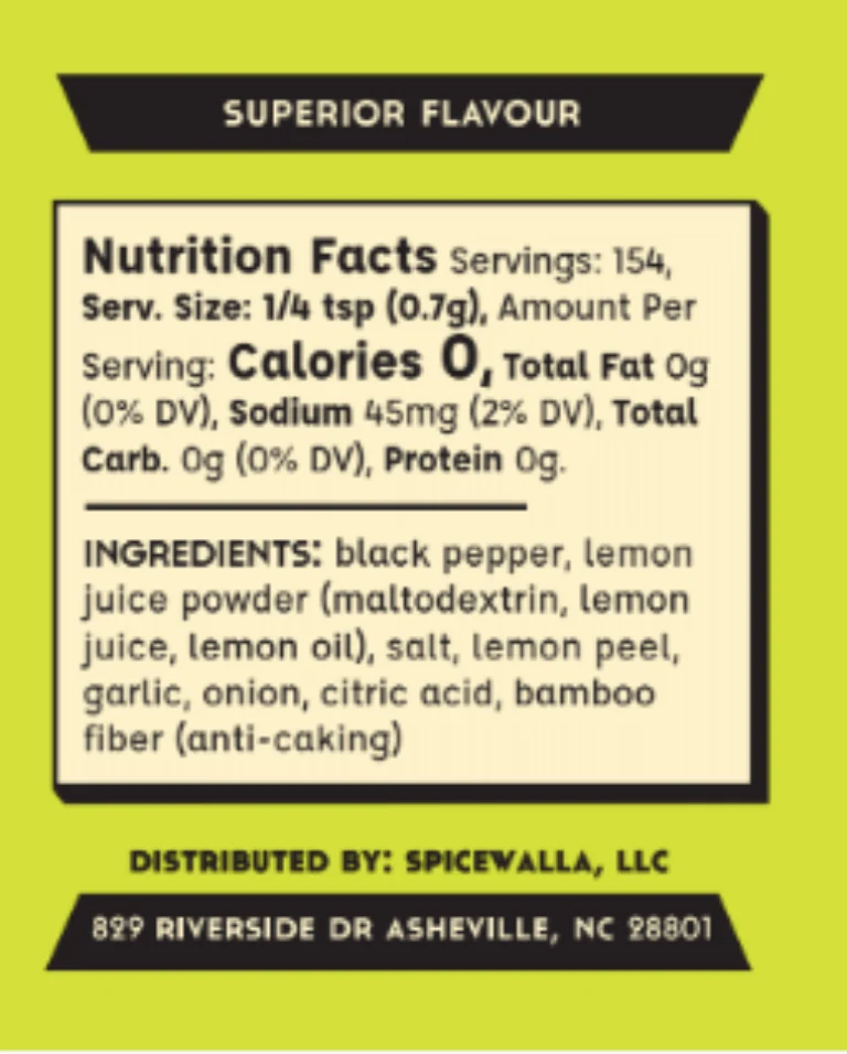 Lemon Pepper Seasoning