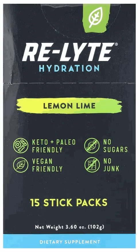 REDMOND Electrolyte Lemon Lime, 15 pk - Stay Well Hydrated| Re-Lyte®