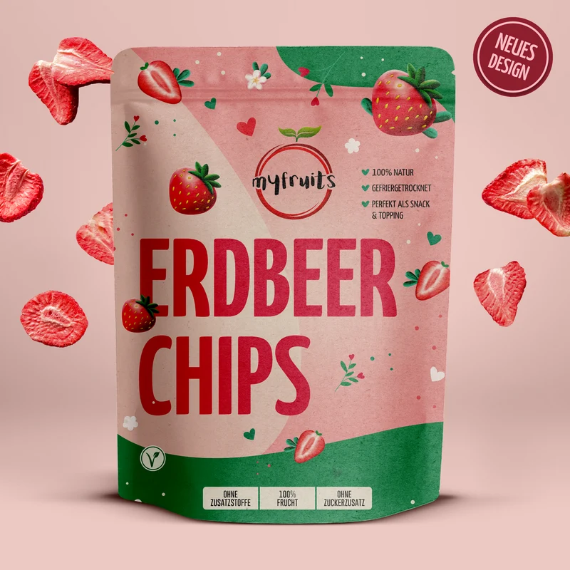 B-Ware Gefriergetrocknete Erdbeeren (Bruchstücke) 200g
