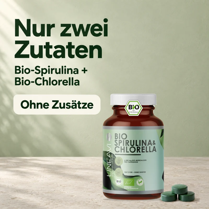 Bio Spirulina & Chlorella (400 Tabletten)
