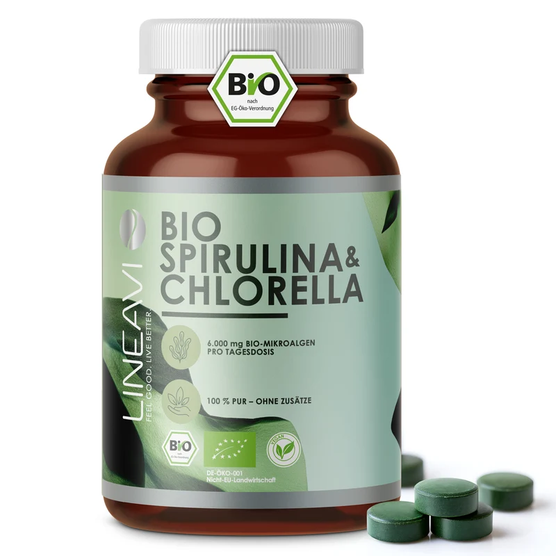 Bio Spirulina & Chlorella (400 Tabletten)