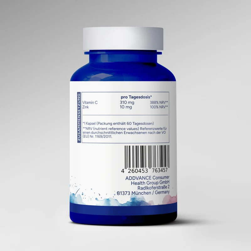 Vitamin C + Zink (60 Kapseln)
