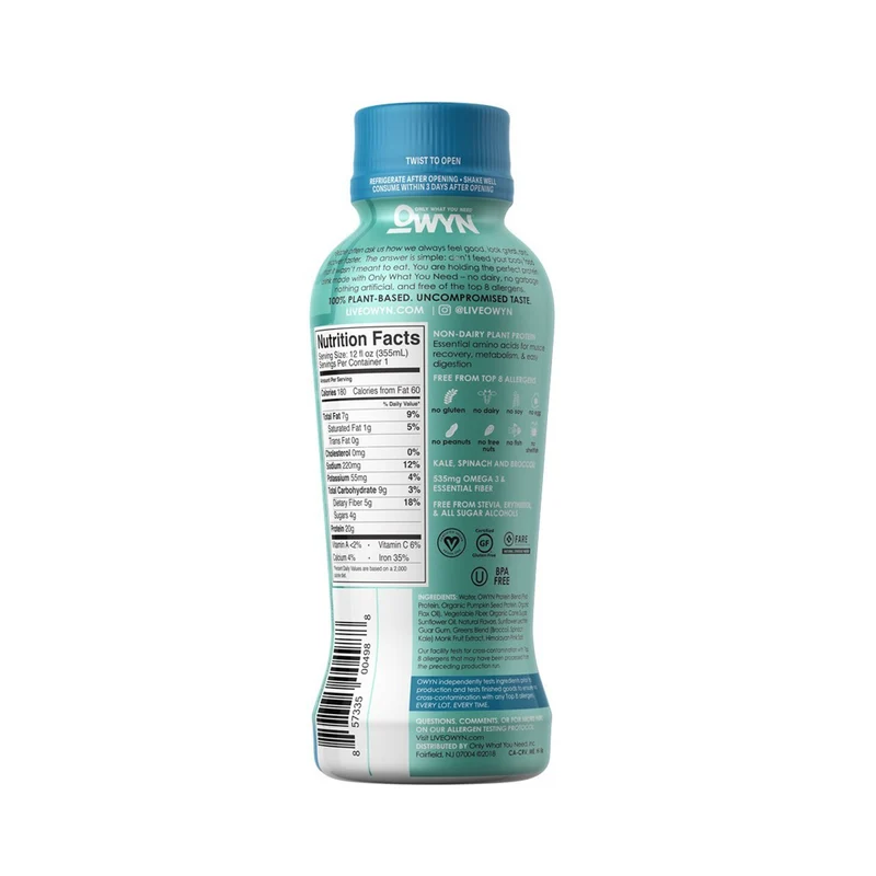 Owyn Vegan Protein Shake Vanilla