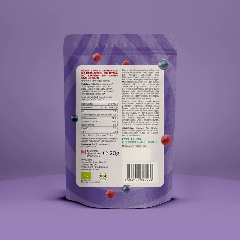 Bio Fruit Drops - Heidelbeer Joghurt