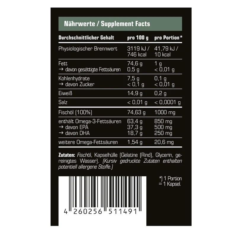 SRS Nutrition Omega 3 (120 Kapseln)