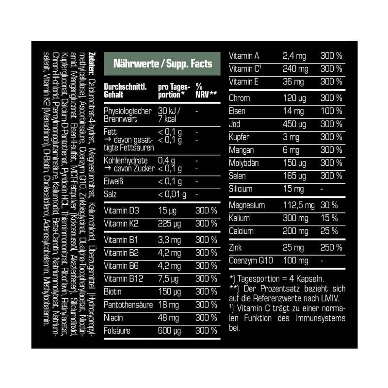 SRS Nutrition Vital Blast (120 Kapseln)