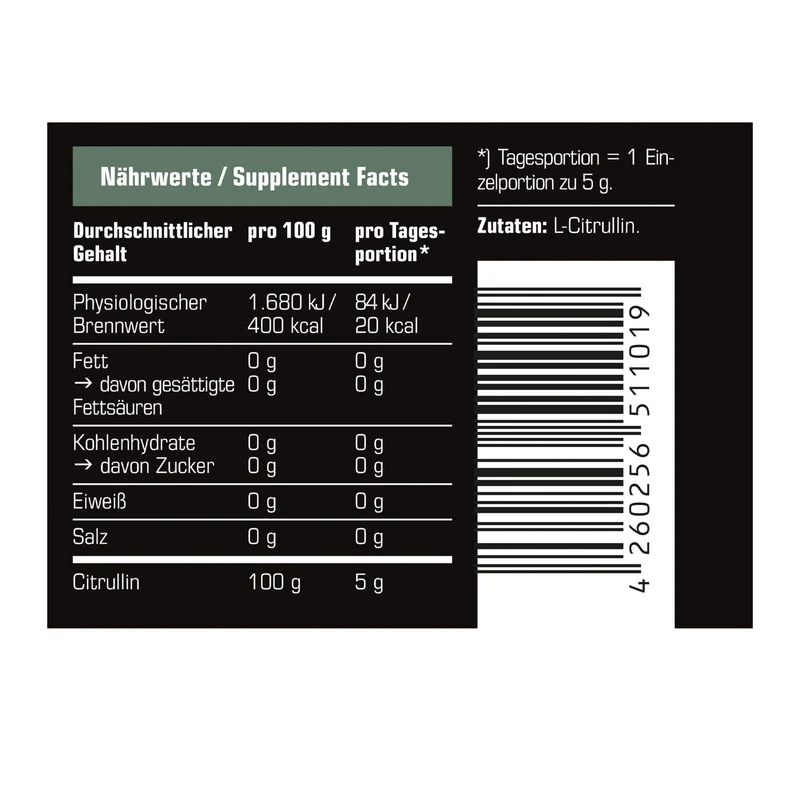 SRS Nutrition Citrullin (250g)