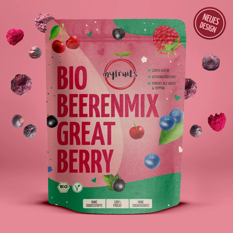 Gefriergetrockneter Bio Beerenmix – Great Berry