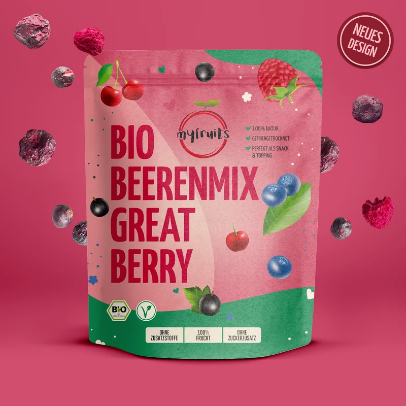 Gefriergetrockneter Bio Beerenmix – Great Berry