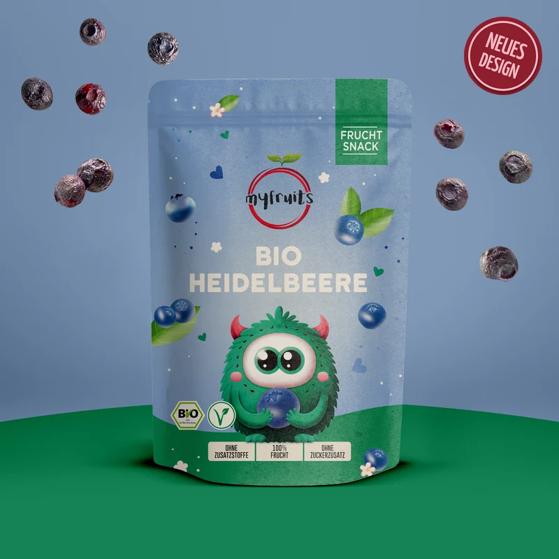 Gefriergetrocknete Bio Heidelbeeren