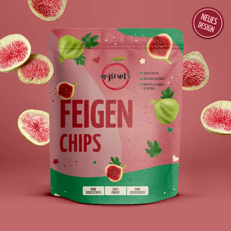 Gefriergetrocknete Feigenchips