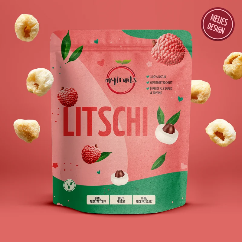 Gefriergetrocknete Litschi