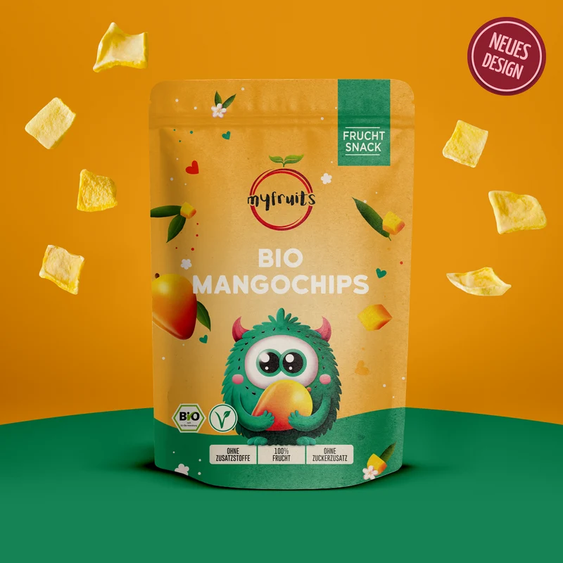 Gefriergetrocknete Bio Mangochips