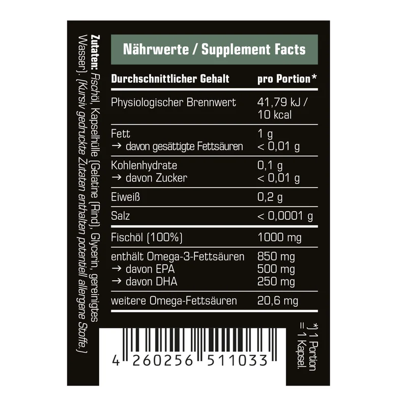 SRS Nutrition Omega 3 (60 Kapseln)