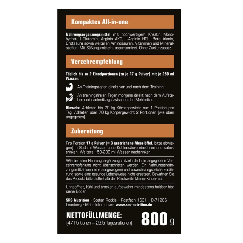 SRS Nutrition Cell Blast (800g)