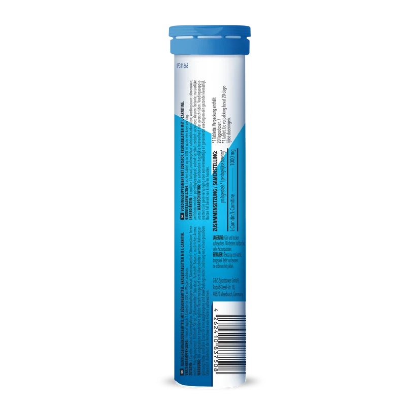L-Carnitine - 6x 20 Brausetabletten - Raspberry Flavouring
