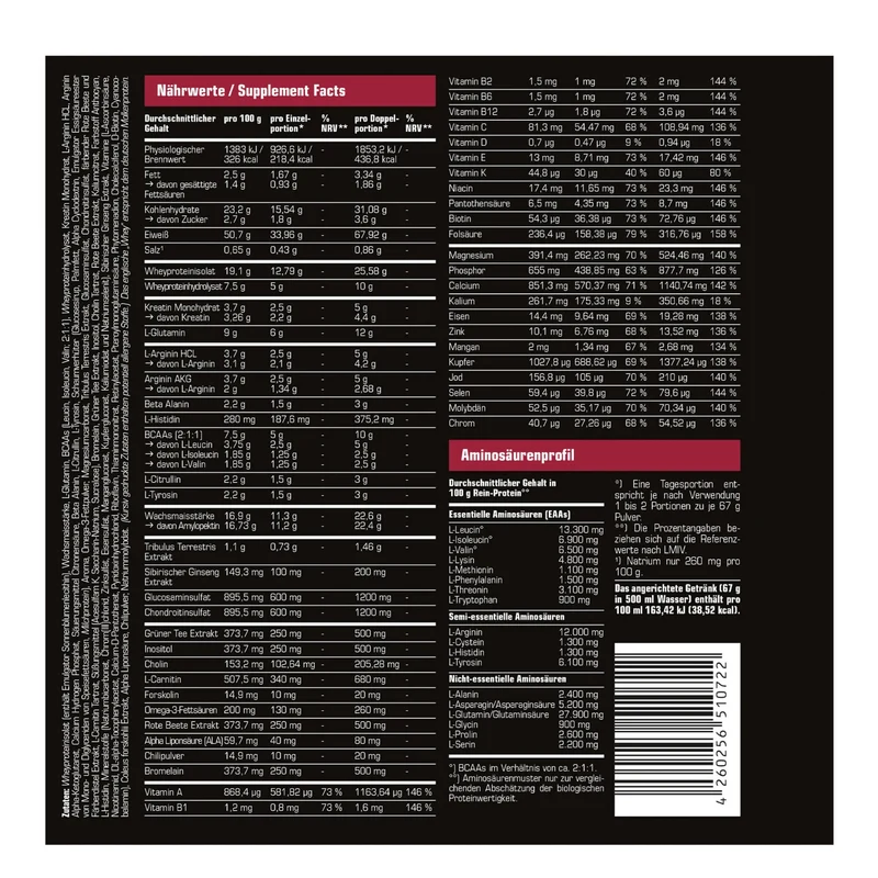 SRS Nutrition Mega Blast (3800g)
