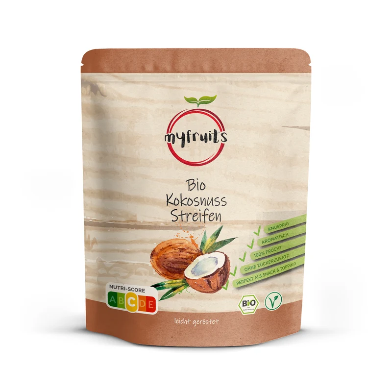 Kokosnuss Streifen, Bio, getrocknet