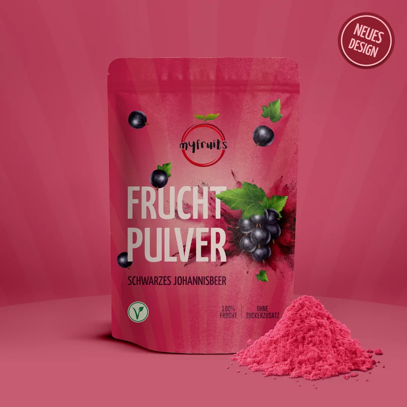 Schwarzes Johannisbeer Fruchtpulver