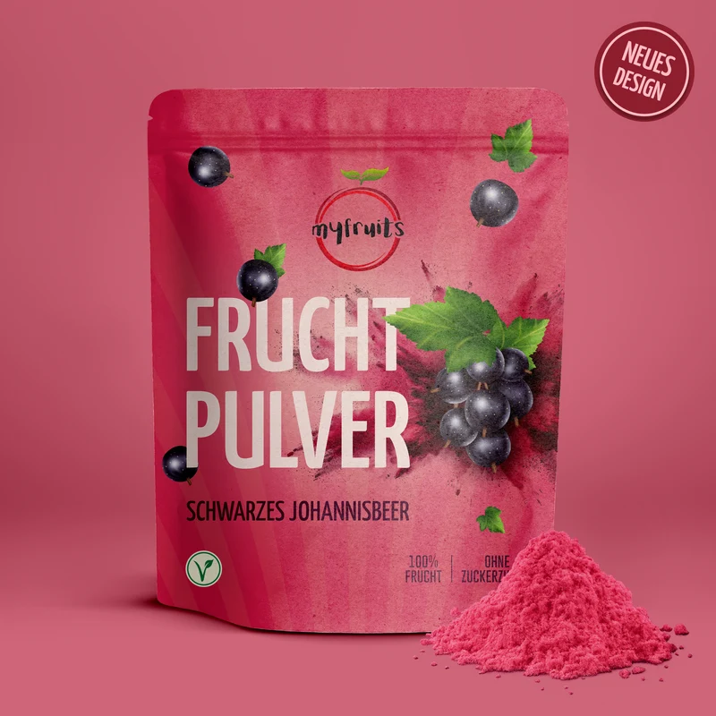 Schwarzes Johannisbeer Fruchtpulver