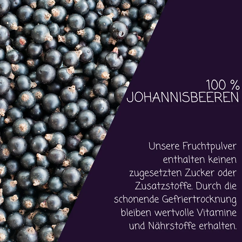 Schwarzes Johannisbeer Fruchtpulver