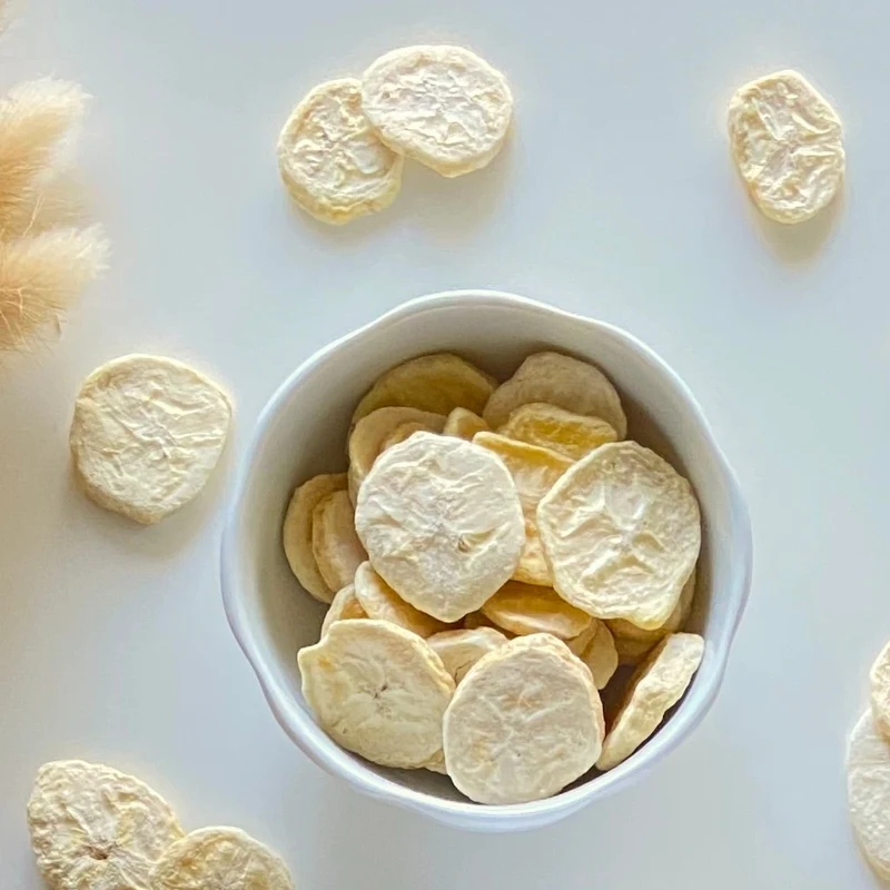 Gefriergetrocknete Bananenchips