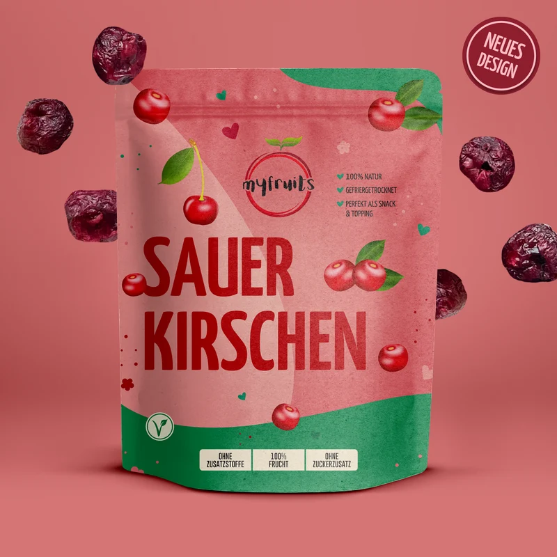 Gefriergetrocknete Sauerkirschen