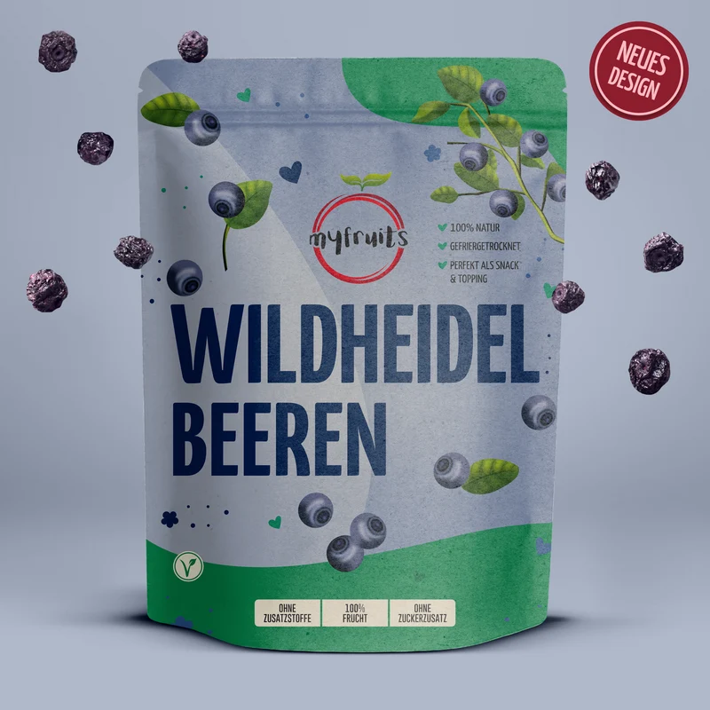 Gefriergetrocknete Wildheidelbeeren