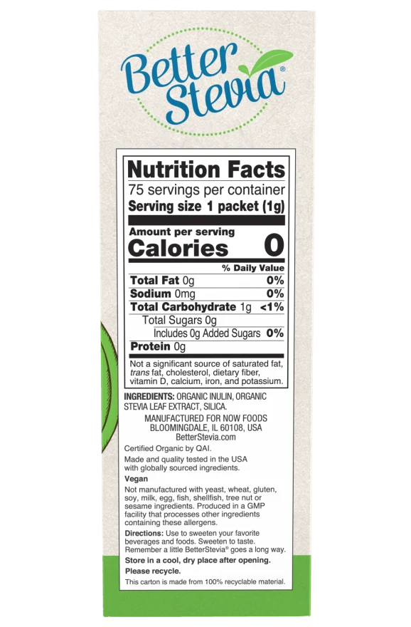 Stevia Packets, Organic