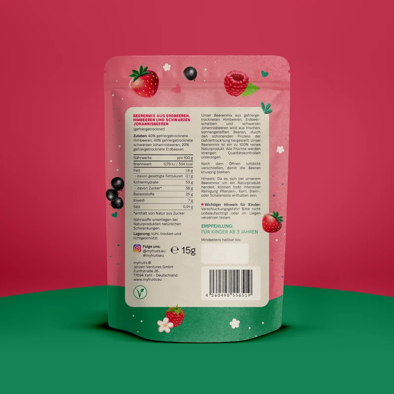 Gefriergetrockneter Beeren-Mix - Happy Morning