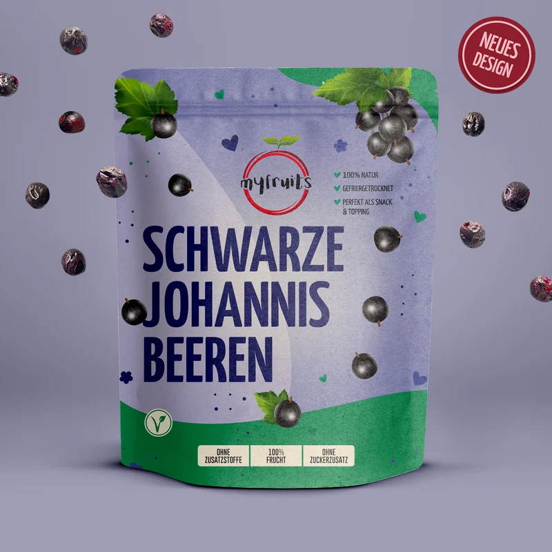 Gefriergetrocknete Schwarze Johannisbeeren