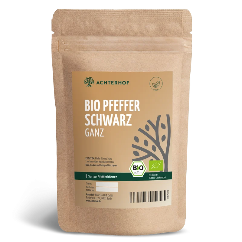 Pfeffer schwarz ganz Bio (100g)